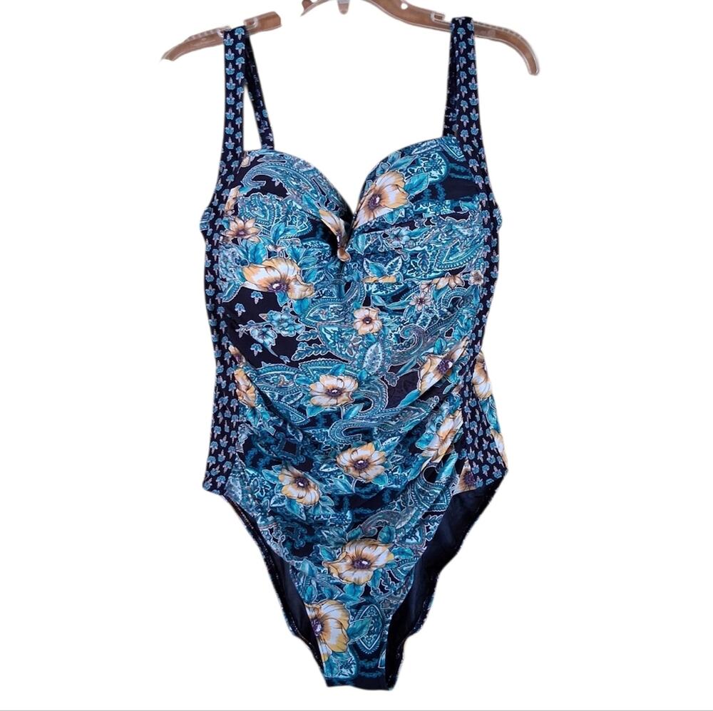 Sea Level Australia Floral One Piece Swimsuit Size 12
